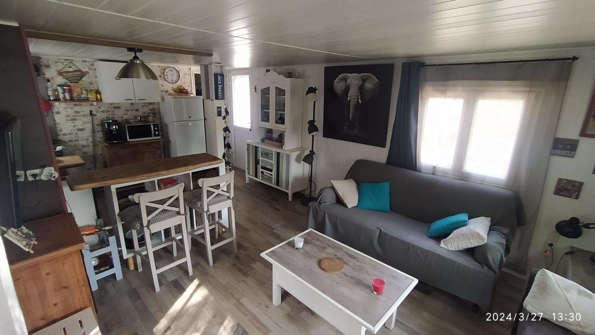 Chalet/Mobilhome Domaine Des Canebieres 勒穆伊 外观 照片